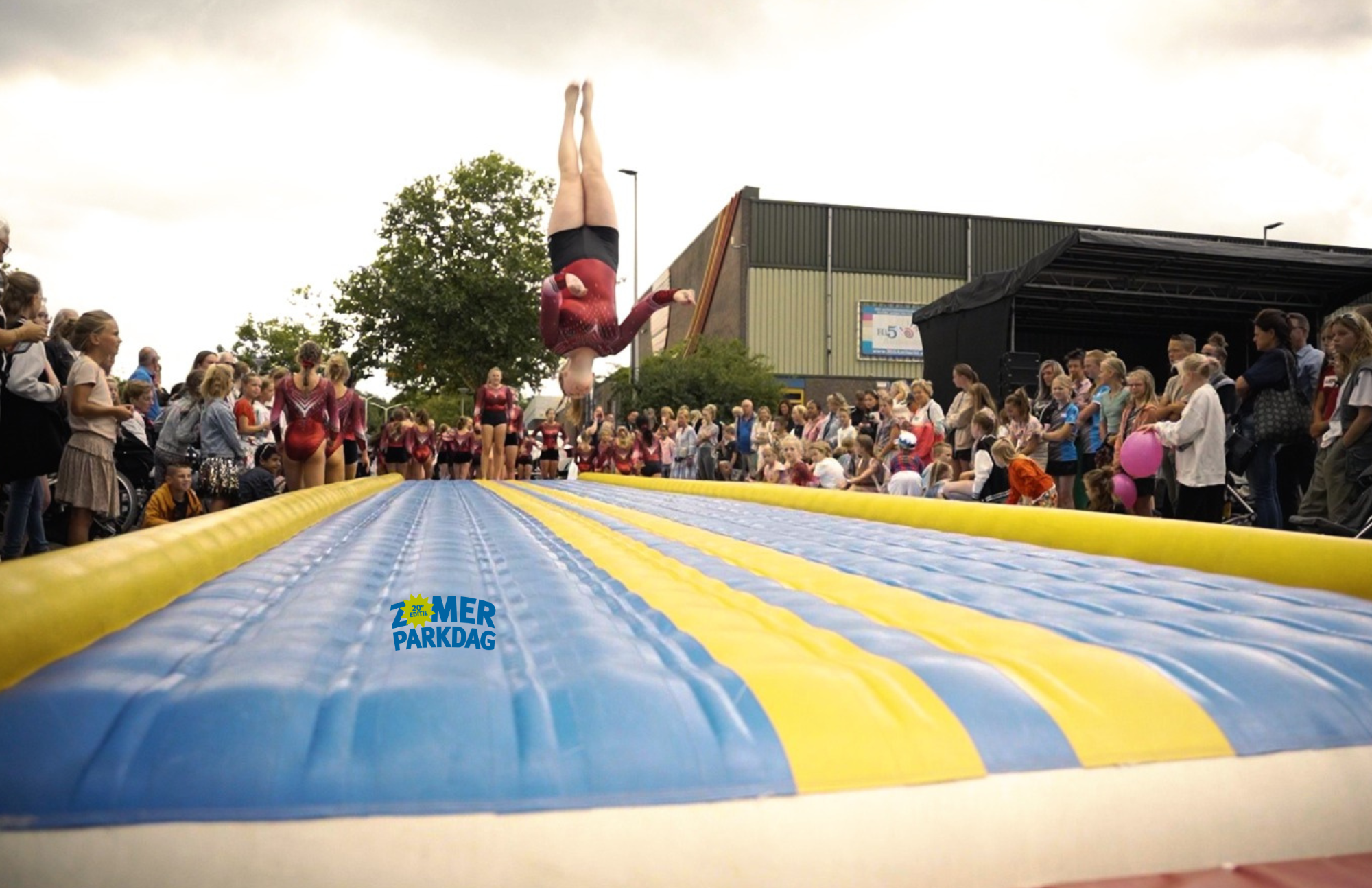Demonstratie op Burgemeester Hofplein tijdens Zomerparkdag 2023.