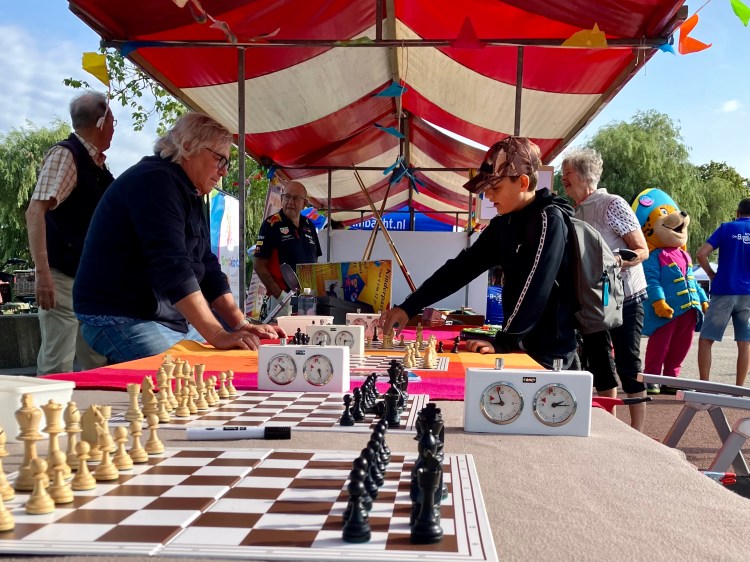 Potje schaken? Kan ook op de Zomerparkdag, bij Schaakvereniging Hendrik-Ido-Ambacht. - foto: gemeente Hendrik-Ido-Ambacht